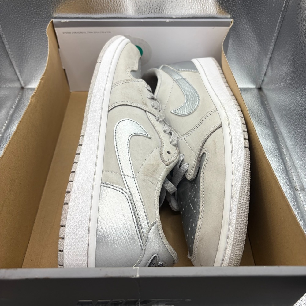 Size 11 Nike Air Jordan 1 Retro Low OG Neutral Gray Silver Mens Shoes CZ0790-002 - Picture 12 of 12